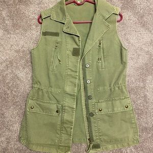 Olive Green Utility Vest